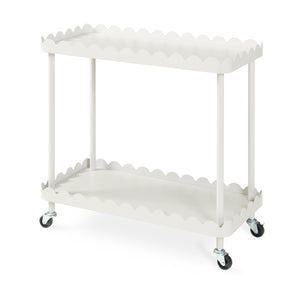 Carro de servicio Bolmanralu 2 niveles acero 61x31x60cm - Gris [en.casa]