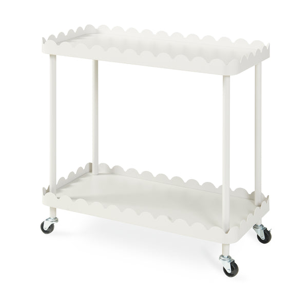 Carro de servicio Bolmanralu 2 niveles acero 61x31x60cm - Gris [en.casa]