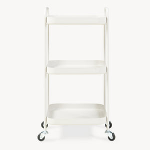 Carro de servicio Kelevn 3 niveles acero 67x33x31cm - Gris [en.casa]