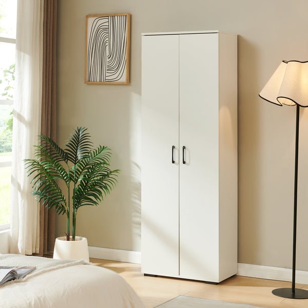 Armario Chalvefted 175x60x35 cm Blanco [en.casa]