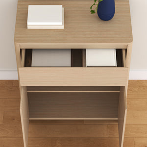 Armario auxiliar Takranmaa 88x79x39 cm efecto roble [en.casa]