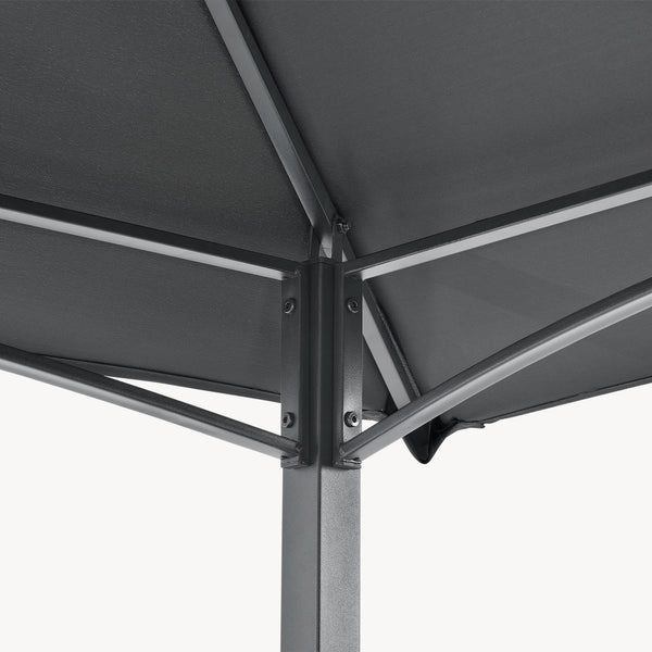 Gazebo del Pabellón para la Barbacoa Parga 250 x 241 x 151 cm Gris Antracita [en.casa]®