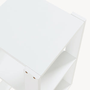 Mesa auxiliar Thyholm 55x30x30 cm Blanco [en.casa]