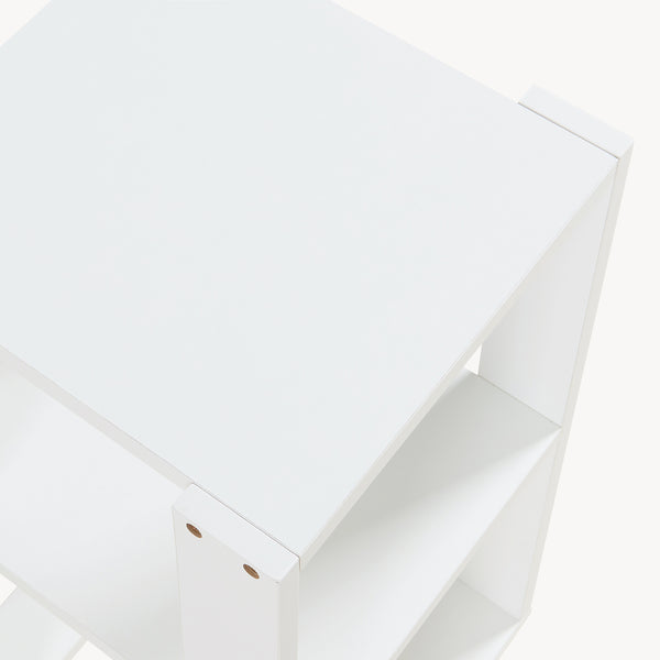 Mesa auxiliar Thyholm 55x30x30 cm Blanco [en.casa]
