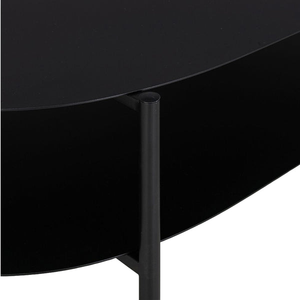 Mesa de centro Enebakk 112x62x40,5cm Negro, mate [en.casa]