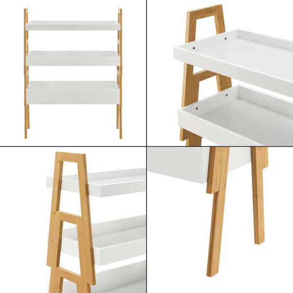 Estantería Hitra de 3 piezas. Bambú [en.casa]