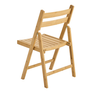 Silla plegable Gran de bambú en set de 2 [en.casa]