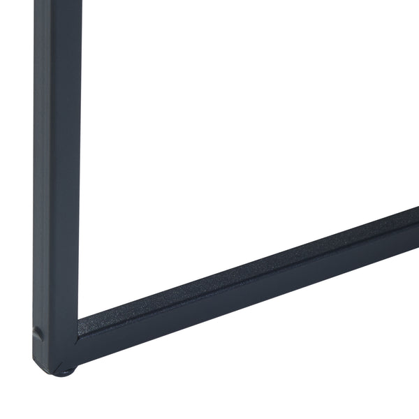 Mesa de comedor Kungsör juego de 2 metal negro [en.casa]