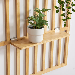 Estantería de pared Røst 120x80x13cm Bambú [en.casa]