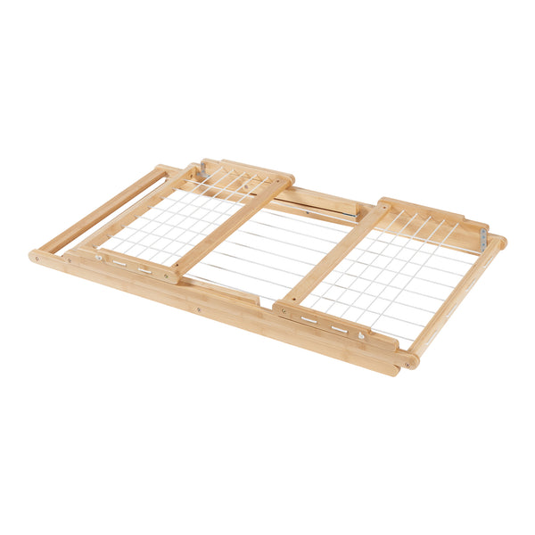 Tendedero plegable Fakala 154x59x82 cm Bambú [en.casa]