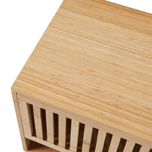 Mesita de noche Ypäjä 50x42x39cm Bambú [en.casa]