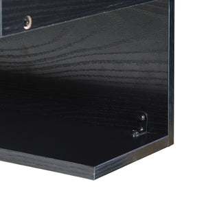 Estantería de pared Gauldal 57x30x32 cm Negro [en.casa]