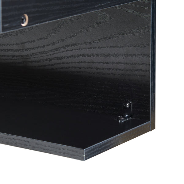 Estantería de pared Gauldal 57x30x32 cm Negro [en.casa]