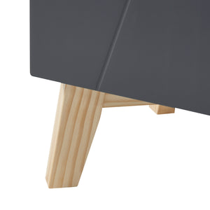 Armario alto Overath 160x30x30cm Gris [en.casa]