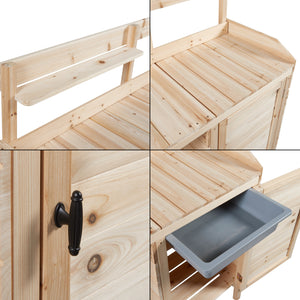 Mesa de cultivo Alessano madera de abeto [casa.pro]