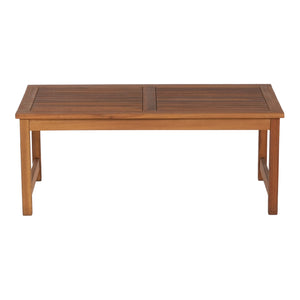 Conjunto de muebles de jardín Cannole de 4 piezas. Madera de acacia color madera [casa.pro]