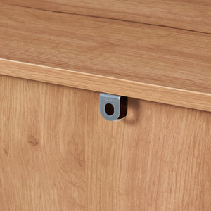 Aparador Varkaus 75x140x40cm MDF efecto roble [en.casa]