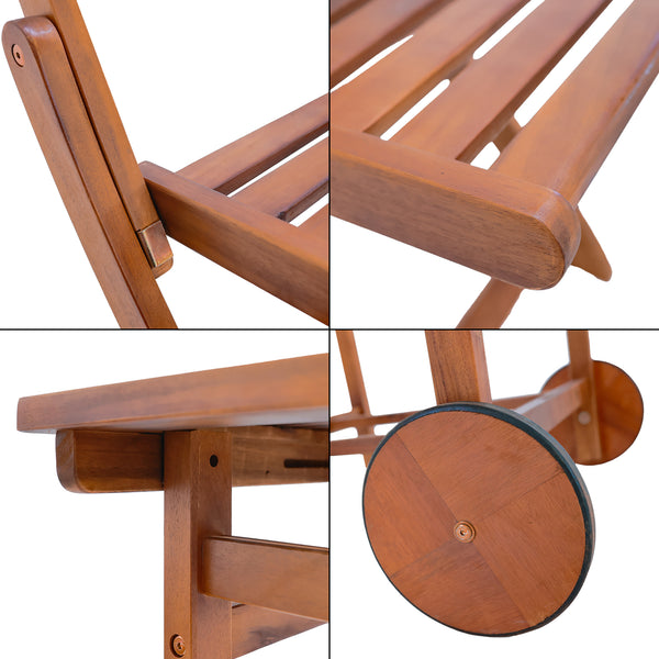 Conjunto de muebles de jardín Ancarano de 5 piezas. Madera de acacia con certificación FSC® [en.casa]