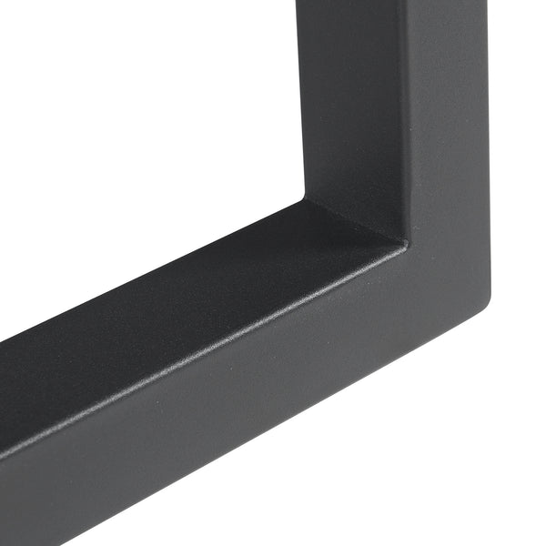 Juego de 2 estructuras de mesa Lunderskov 35x50cm Negro [en.casa]