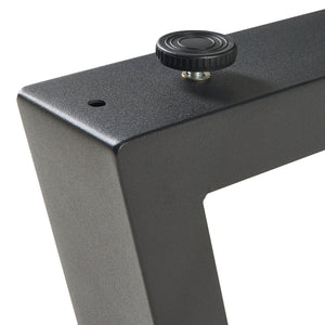 Juego de 2 estructuras de mesa Lyngby 72x55/70cm Negro [en.casa]