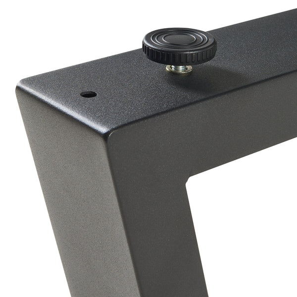 Juego de 2 estructuras de mesa Lyngby 72x55/70cm Negro [en.casa]