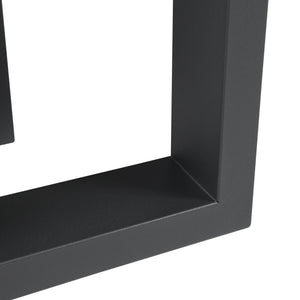 Juego de 2 estructuras de mesa Marstal 42x40cm Negro [en.casa]
