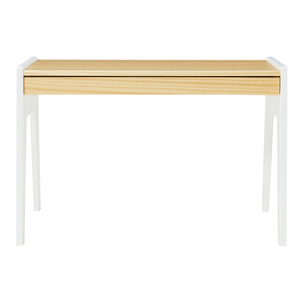 Escritorio infantil con silla Skinnskatteberg Madera/Blanco [en.casa]