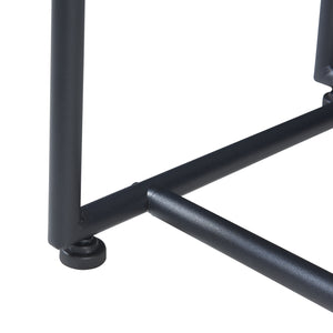 Mesa consola Nordfron 120x40x75 cm mármol, blanco [en.casa]