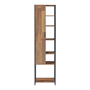 Conjunto de muebles de baño Namsskogan de 4 piezas. Aspecto nogal [en.casa]