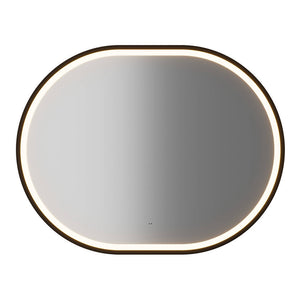 Lavabo Skelbolu 80x57x39 cm con espejo LED en aspecto roble [en.casa]