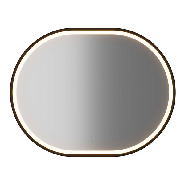 Lavabo Skelbolu 80x57x39 cm con espejo LED en aspecto roble [en.casa]