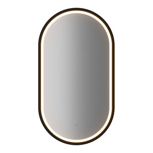 Lavabo Skelbolu 50x57x39 cm Espejo LED Aspecto roble [en.casa]