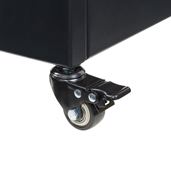 Tabique Surnskoki con macetero Acero Negro [casa.pro]