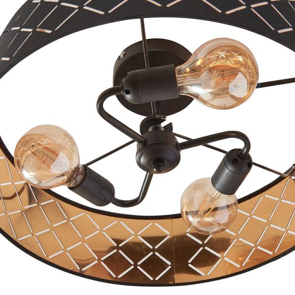 Lámpara de techo Bay Negro/Blanco [lux.pro]