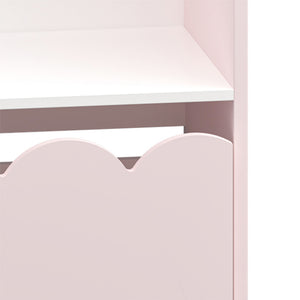 Estantería para niños Vestnes 114x91x30 cm Cotton Candy/Blanco [en.casa]