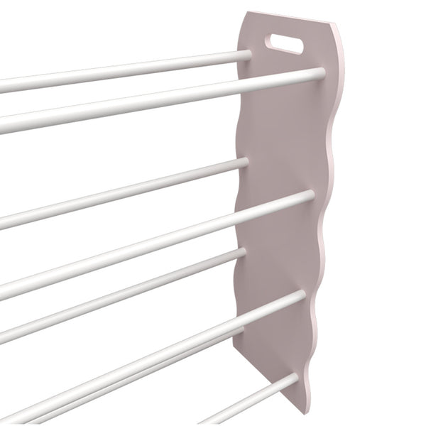 Estantería infantil Vestnes con 12 cajas de almacenamiento 78x86x27 cm Cotton Candy/Blanco [en.casa]