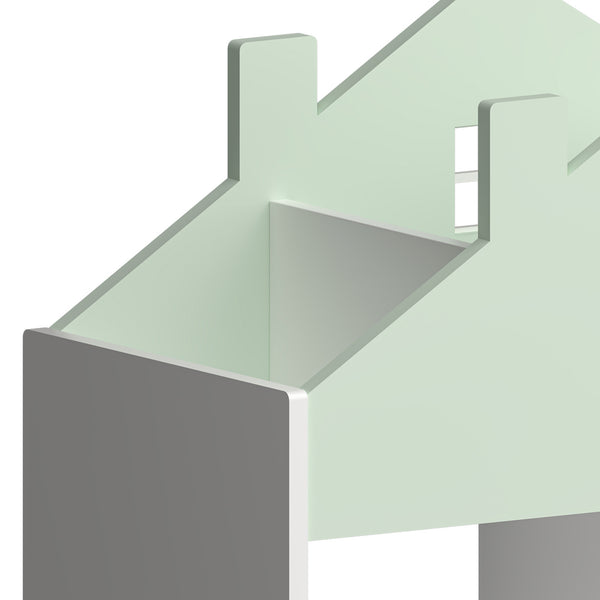 Estantería para niños Vipsali 90x60x27 cm Verde menta/Blanco [en.casa]