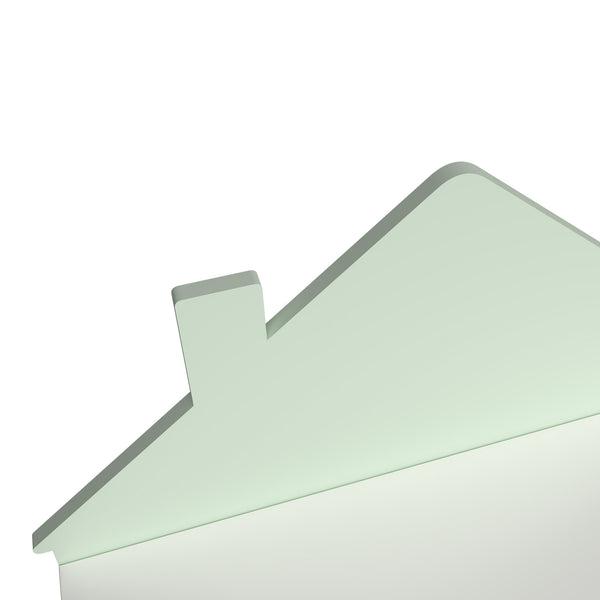 Caja de juguetes Vipsali 56x60x33 cm Verde menta/Blanco [en.casa]