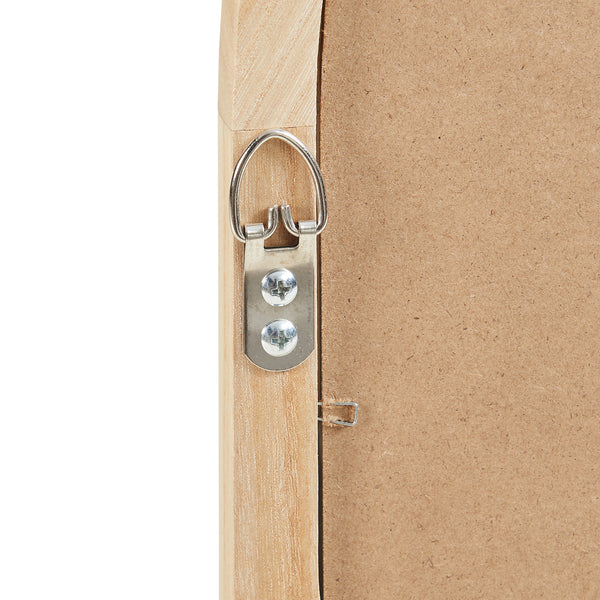 Espejo de pared Podena 90x60 cm natural [en.casa]