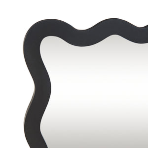 Espejo de pared Koster 90x60 cm Negro [en.casa]