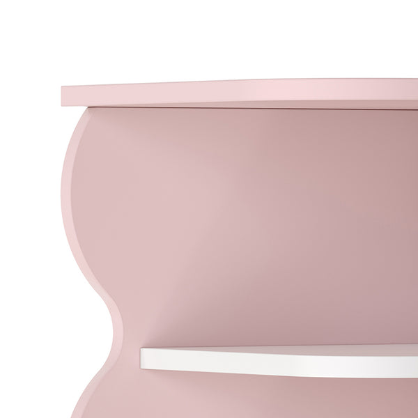 Estantería de esquina para niños Vestnes 108x27x27 cm Cotton Candy/Blanco [en.casa]