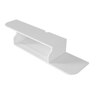 Mueble bajo de TV colgante Kershaby 120x30x19 cm Blanco [en.casa]