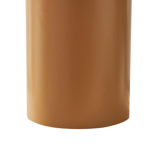 Lámpara de mesa Kömn metal 37x30x30 cm marrón [lux.pro]