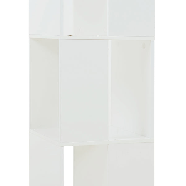 Estantería giratoria Fjelmarirg 109x34x34 cm Blanco [en.casa]