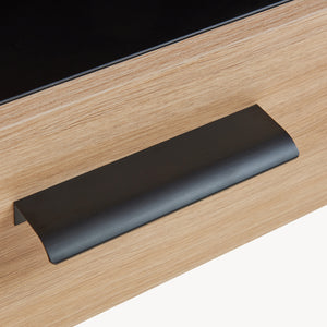 Armario colgante con botones 98x60x38 cm efecto roble [en.casa]