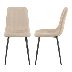 Grupo de comedor Hemnes de 5 piezas en aspecto roble/marrón claro [en.casa]