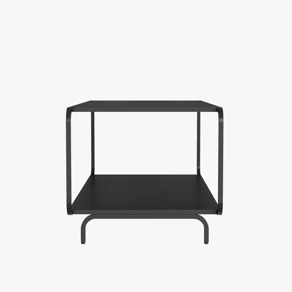 Mesa de centro Færder 115x50x45 cm Acero Negro [en.casa]