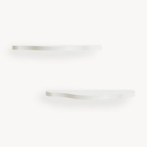 juego de 2 estantes flotantes Sirlstalo 57x19x2,5cm - Blanco [en.casa]