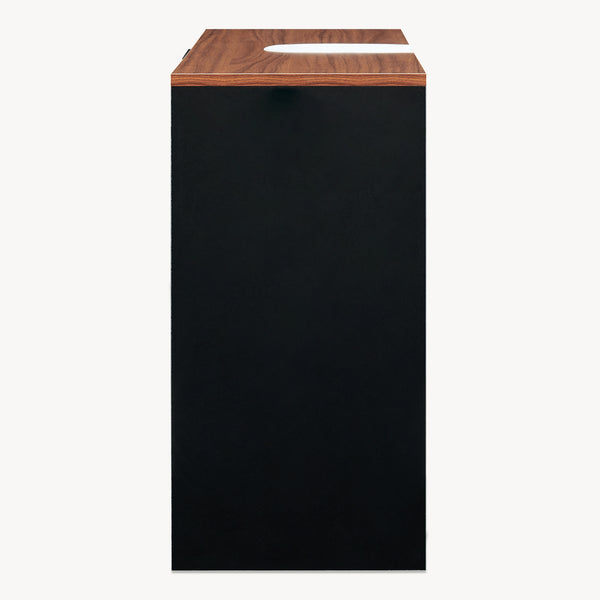 Mueble bajo lavabo Trond 60x66x30 cm Negro/Aspecto nogal [en.casa]