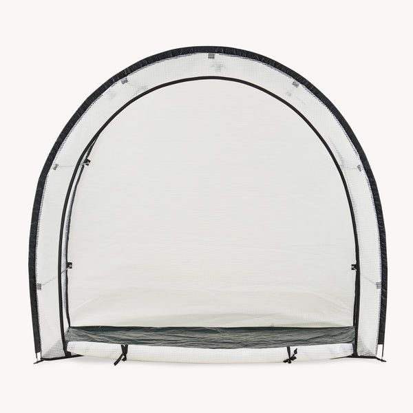 Invernadero Pequeño Exterior Larshasas con cremallera 180x80x170cm - Transparente [en.casa]
